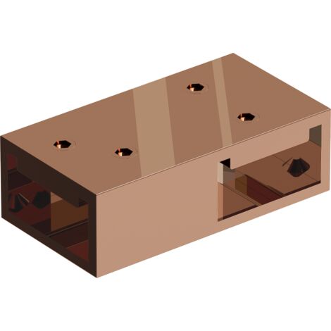 Mexen connecteur en T pour supports muraux, or rose - 800-09-60