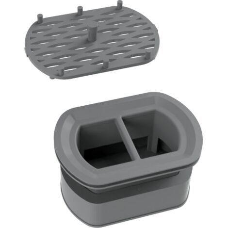 Syphon Mexen avec filtre pour caniveau linéaire rotatif, gris - 1010098
