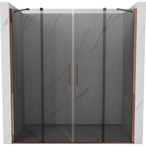 Mexen Velar Duo porte de douche coulissantes 180 cm, graphite, or rose - 871-180-000-42-60 (1/5)