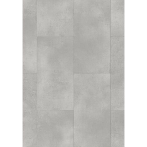 Mexen Silver Shadow échantillon de panneaux vinyles 610 x 305 mm SPC 6,5 mm, sous-couche IXPE 1,5 mm, 4 V-Fuga, Pierre - F1153-S