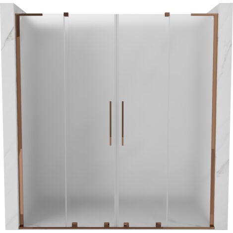 Mexen Velar L Duo porte de douche coulissante 180 cm, givré, or rose - 871-180-003-32-60 (1/5)