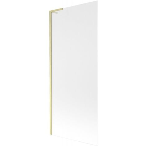 Paroi de baignoire Mexen Next L 1 volet 80 x 150 cm, dépoli, or brossé - 895-080-000-03-30-55