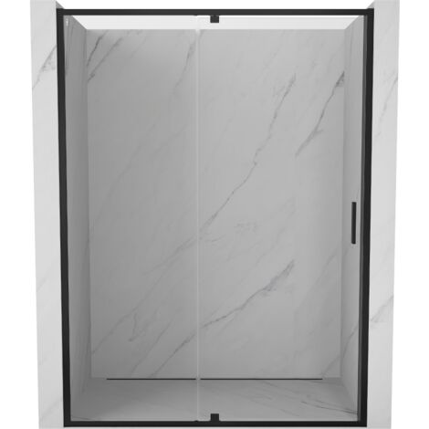 Mexen Exo porte de douche battante 140 cm, transparent, noir - 819-140-000-70-00 (1/5)