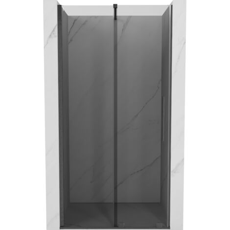 Mexen Velar porte de douche coulissante 90 cm, graphite, gris canon brossé - 871-090-000-41-66 (1/5)