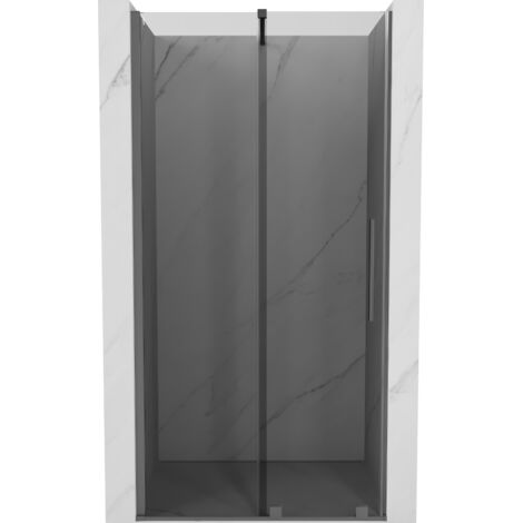 Mexen Velar porte de douche coulissante 120 cm, graphite, canon de fusil - 871-120-000-41-95 (1/5)