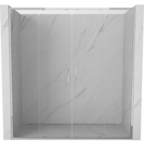 Mexen Exo porte de douche double coulissante 170 cm, transparent, chromé - 8152-170-000-01-00 (1/5)