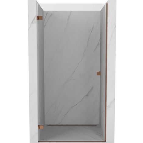 Mexen Lunar-B porte de douche battante gauche 80 cm, transparent, or rose - 832-080-000-60-00-L (1/5)