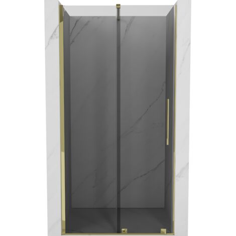 Mexen Velar portes de douche coulissantes 90 cm, graphite, doré - 871-090-000-41-50 (1/5)