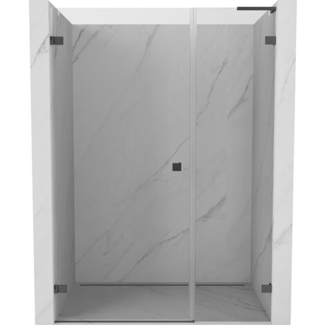 Charnière De Porte De Douche 135° GTG - Bicolore Nickel Brossé Et Or - Angle 5/10°