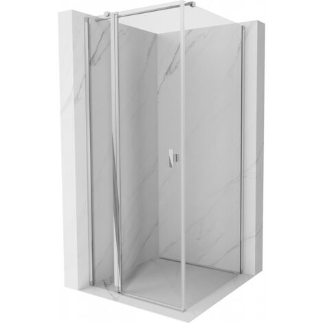 Mexen Mist T cabine de douche à charnière 70 x 70 cm, transparent, chrome - 8A4T-070-070-01-00 (1/5)