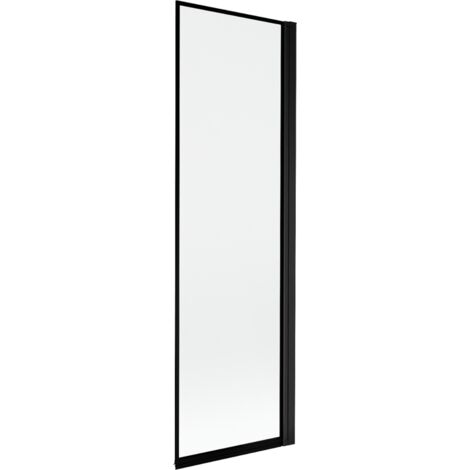Mexen Mist paroi de douche 1-volet droite 60 x 150 cm, cadre noir, noir - 8A9-060-001-70-70-P