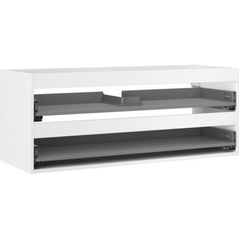 Mexen Box-A corps d'armoire sous-vasque 120 cm, 2 tiroirs, blanc mat - 91AX0-1200-470-2-01 (1/5)