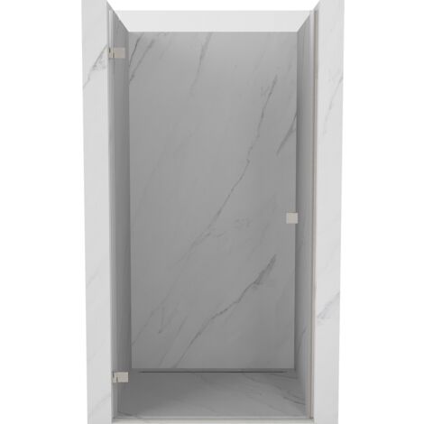 Mexen Lunar-B porte de douche pivotante gauche 80 cm, transparent, nickel brossé - 832-080-000-97-00-L (1/5)
