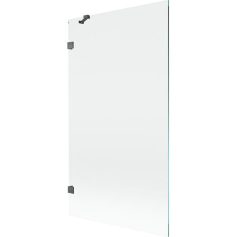 Mexen Lunar paroi de douche 1-volet 100 x 150 cm, transparent, gris canon brossé - 897-100-000-66-00 (1/5)