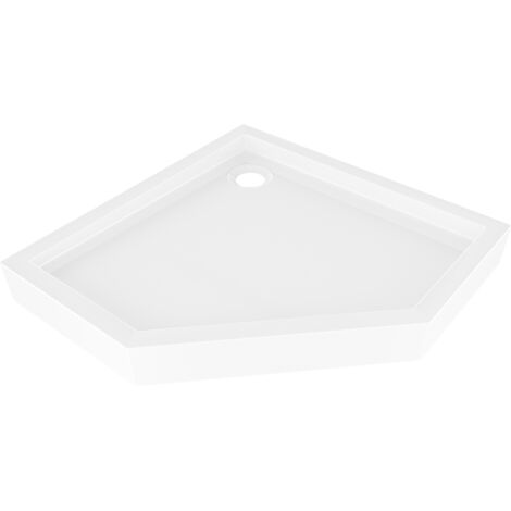 Mexen Flow+ receveur pentagonal 90 x 90 cm, blanc brillant - 46P109090H (1/5)