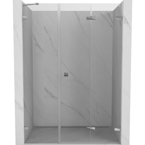 Mexen Lunar-F portes de douche pliantes droites 120 cm, transparent, chromé - 836S-120-050-01-00-P (1/5)