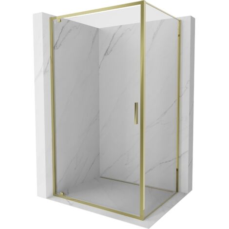 Cabine de douche pliante Mexen Exo 70 x 80 cm, transparent, or - 8181-070-080-50-00 (1/5)