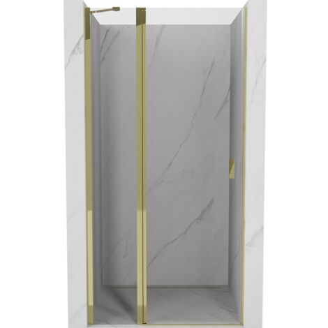 Mexen Mist porte de douche pivotante 90 cm, transparent, doré - 8A4-090-000-50-00 (1/5)