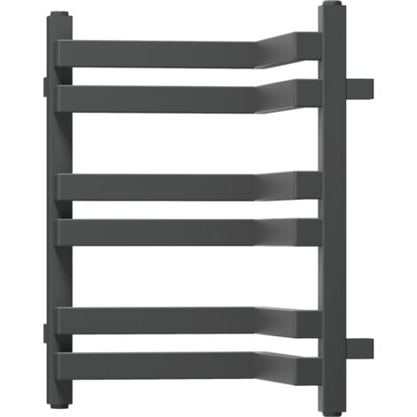 Radiateur de salle de bain Mexen Loop 500 x 375 mm, 253 W, anthracite - W129-0500-350-00-66 (1/3)