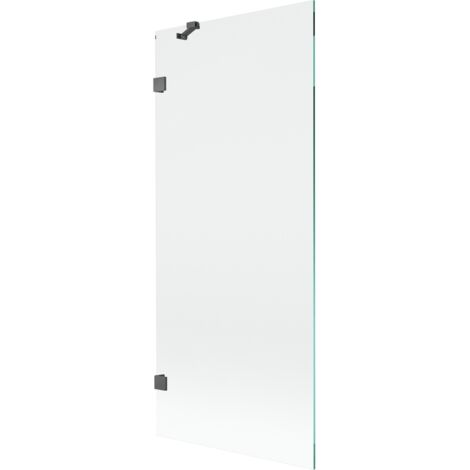 Paroi de baignoire pivotante Mexen Lunar 80 x 150 cm, transparent, gris canon brossé - 897-080-000-66-00 (1/5)