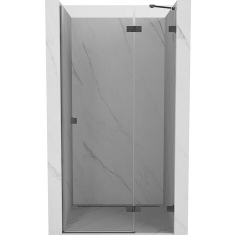 Mexen Lunar porte de douche pivotante droite 70 cm, transparent, gris canon brossé - 834-070-000-66-00-P (1/5)