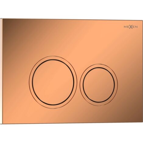 Mexen Tex 01 bouton de chasse d'eau, or rose brillant - 6101-09 (1/2)