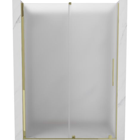 Mexen Velar porte de douche coulissante 150 cm, givré, doré - 871-150-000-31-50 (1/5)