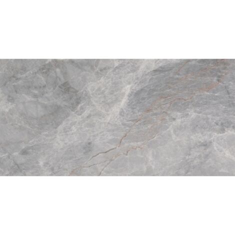 Mexen Tens Grey grès émaillé rectifié G1, carrelage sol-mur 120 x 60 cm, brillant - TL148-120-060-01