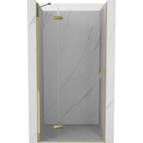 Mexen Mist-H porte de douche battante gauche 100 cm, transparent, dorée - 8A5-100-000-50-00-L (1/5)