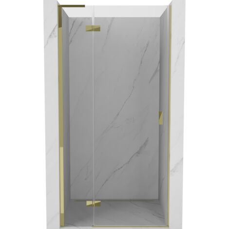 Mexen Mist-H L porte de douche battante gauche 70 cm, transparent, or - 8A5L-070-000-50-00-L (1/5)