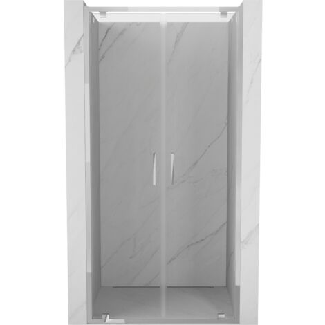 Mexen Exo portes de douche double battantes 80 cm, transparent, chromé - 8182-080-000-01-00 (1/5)