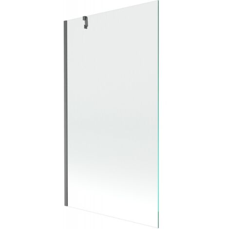 Paroi de baignoire 1 volet Mexen Next 100 x 150 cm, transparent, gris canon brossé - 895-100-000-00-00-66