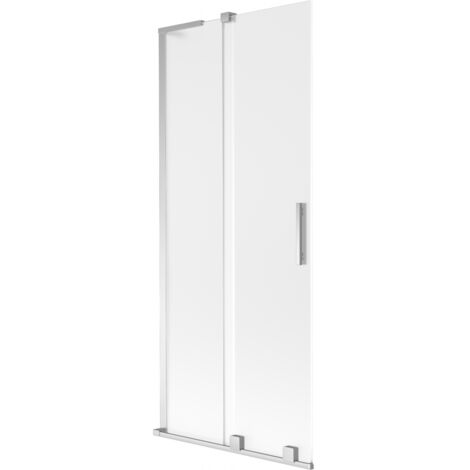 Mexen Velar L paroi de baignoire coulissante à 2 battants 85 x 150 cm, givre, chrome - 896-085-003-31-01 (1/2)