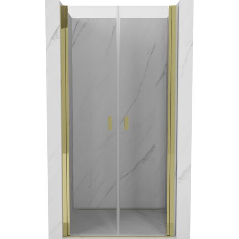 Mexen Mist porte de douche pivotante 70 cm, transparent, doré - 8A7-070-000-50-00 (1/5)