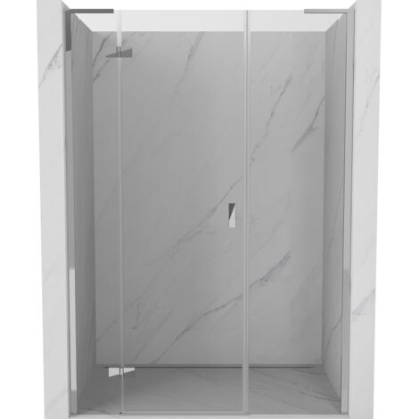 Mexen Mist-H L porte de douche pivotante gauche 145 cm, transparent, chromé - 8A5L-145-001-01-00-L (1/5)
