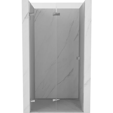 Mexen Lunar-F porte de douche pliantes gauche 80 cm, transparent, chrome - 836-080-000-01-00-L (1/5)