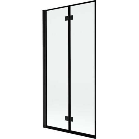 Mexen Mist paroi de douche 2 volets gauche 90 x 150 cm, cadre noir, noir - 8A9-090-002-70-70-L