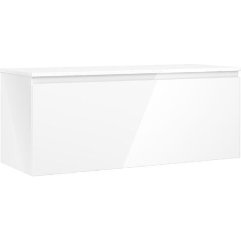 Mexen Orio meuble de salle de bains sous-lavabo 120 cm avec plateau, 1 tiroir, blanc brillant - 91A10-12047-1-BFC00 (1/5)