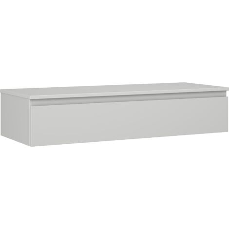 Mexen Orio meuble de salle de bain sous lavabo 120 cm avec plateau, 1 tiroir, gris mat - 91A10-12023-1-BFC62 (1/5)