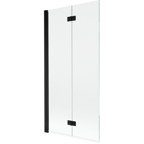 Mexen Mist pare-douche 2 battants gauche 90 x 150 cm, transparent, noir - 8A9-090-002-70-00-L