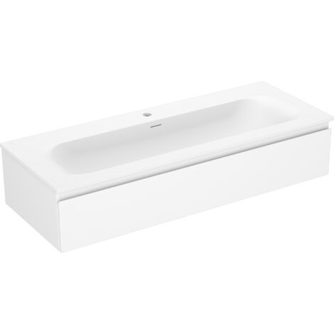 Mexen Orio meuble de salle de bain 120 cm avec lavabo Vela, 1 tiroir, blanc mat - 91A10-12023-1-BF01-W23M01 (1/5)