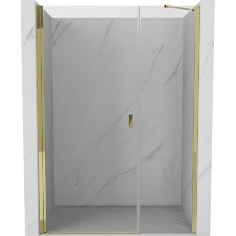 Mexen Mist-B porte de douche pivotante 115 cm, transparent, or - 8A2-115-001-50-00 (1/5)
