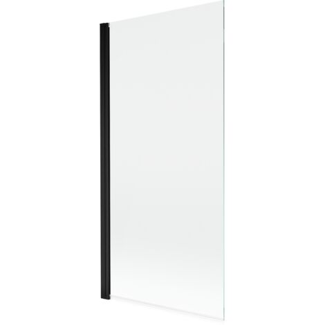 Paroi de douche Mexen Mist 1 volet 90 x 150 cm, transparent, noir - 8A9-090-001-70-00
