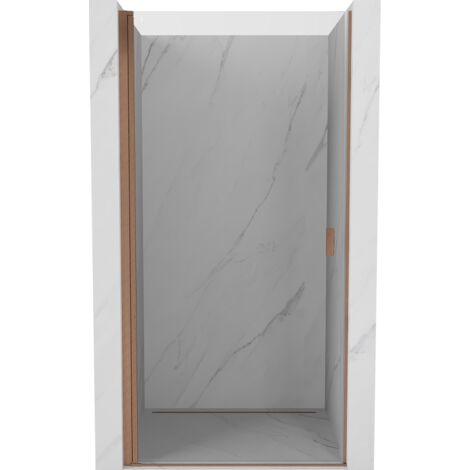 Mexen Mist-B porte de douche pivotante 70 cm, transparent, cuivre brossé - 8A2-070-000-65-00 (1/5)