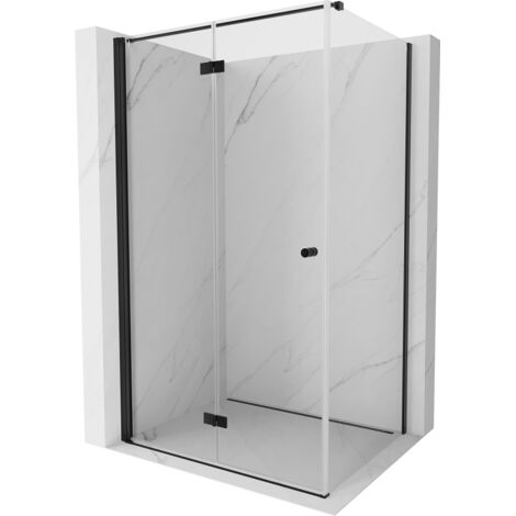 Mexen Mist-F T cabine de douche pliante gauche 75 x 120 cm, transparent, noir - 8A6T-075-120-70-00-L (1/5)