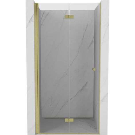 Mexen Mist-F porte de douche pliante gauche 70 cm, transparent, or brossé - 8A6-070-000-55-00-L (1/5)