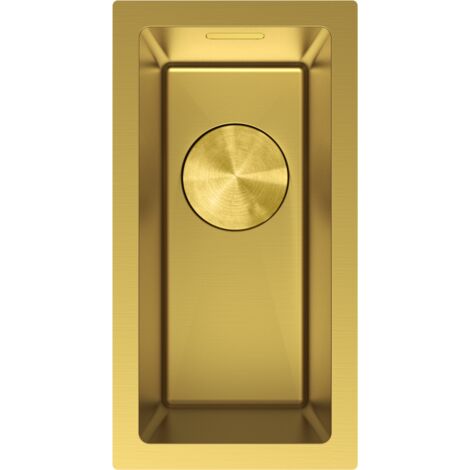 Mexen Trixo évier en acier inoxydable 1 bac 230 x 440 mm, doré - 6411221000-55 (1/5)