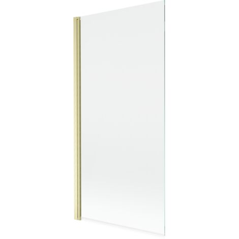 Mexen Mist paroi de douche 1-volet 90 x 150 cm, transparent, or brossé - 8A9-090-001-55-00