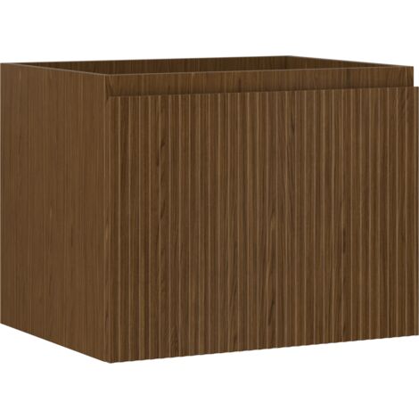 Mexen Rivel meuble sous-lavabo 60 cm, 1 tiroir, rainuré, noyer - 91A20-06047-1-BF86
