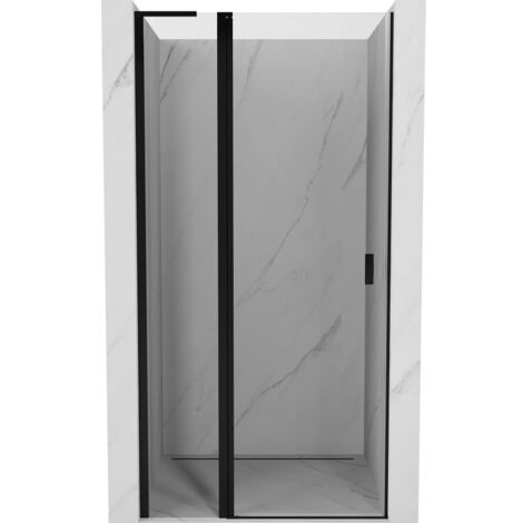 Mexen Mist L porte de douche battante 115 cm, transparent, noir - 8A4L-115-000-70-00 (1/5)